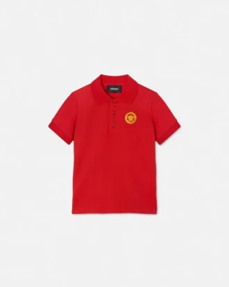 Polo din bumbac piqué imprimat pentru copii Polo din bumbac piqué imprimat pentru copii