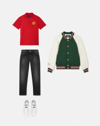 Polo din bumbac piqué imprimat pentru copii