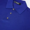 Polo din tricot de mătase și bumbac Polo din tricot de mătase și bumbac