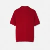 Polo din tricot de mătase și bumbac Polo din tricot de mătase și bumbac