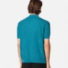 Polo din tricot de mătase și bumbac Polo din tricot de mătase și bumbac