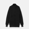 Pulover cu guler lung din tricot cu logo Pulover cu guler lung din tricot cu logo