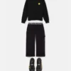 Pulover din lână brodat pentru copii Pulover din lână brodat pentru copii