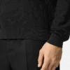 Pulover din tricot jacquard de mătase și bumbac Pulover din tricot jacquard de mătase și bumbac