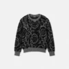 Pulover din tricotaj din bumbac jacquard pentru copii