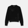 Pulover tricotat cu broderie Barocco Leaf Pulover tricotat cu broderie Barocco Leaf