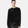Pulover tricotat cu broderie Barocco Leaf Pulover tricotat cu broderie Barocco Leaf