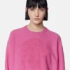 Pulover tricotat din amestec de cașmir cu model Medusa Pulover tricotat din amestec de cașmir cu model Medusa