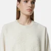 Pulover tricotat din amestec de cașmir cu model Medusa Pulover tricotat din amestec de cașmir cu model Medusa