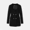 Rochie blezer din lână cu două rânduri de nasturi Rochie blezer din lână cu două rânduri de nasturi