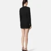 Rochie blezer din lână cu două rânduri de nasturi Rochie blezer din lână cu două rânduri de nasturi