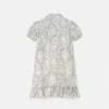 Rochie cămașă din twill de mătase imprimată pentru copii Rochie cămașă din twill de mătase imprimată pentru copii