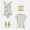 Rochie din bumbac imprimată pentru copii Rochie din bumbac imprimată pentru copii