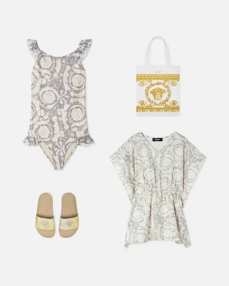 Rochie din bumbac imprimată pentru copii