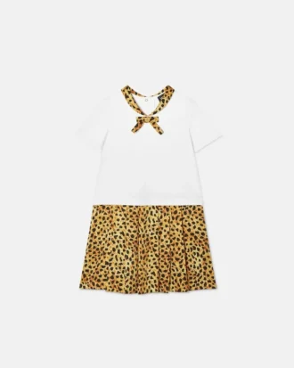 Rochie din bumbac jersey cu imprimeu pentru copii