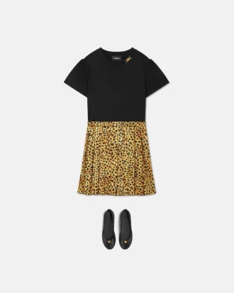 Rochie din bumbac jersey cu imprimeu pentru copii