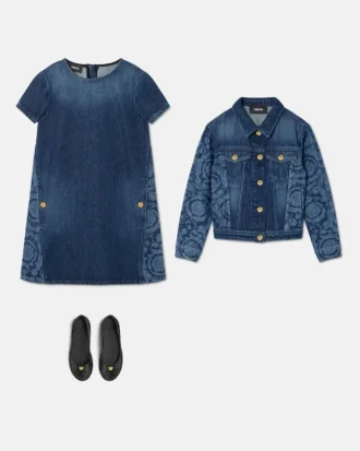 Blouson din denim cu laser pentru copii