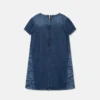 Rochie din denim cu imprimeu laser pentru copii Rochie din denim cu imprimeu laser pentru copii