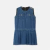 Rochie din denim plisată pentru copii