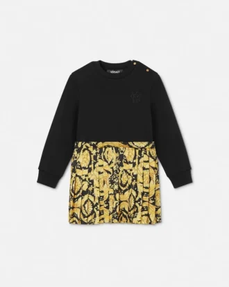 Rochie din jersey de bumbac cu imprimeu pentru bebeluși Rochie din jersey de bumbac cu imprimeu pentru bebeluși