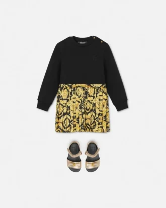 Rochie din jersey de bumbac cu imprimeu pentru bebeluși Rochie din jersey de bumbac cu imprimeu pentru bebeluși