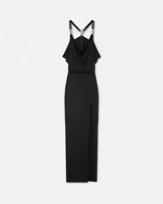 Rochie din jersey de viscoză cu drapaj
