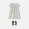 Rochie din mătase twill cu imprimeu pentru copii