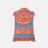 Rochie din mătase twill cu imprimeu pentru copii Rochie din mătase twill cu imprimeu pentru copii