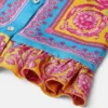 Rochie din mătase twill cu imprimeu pentru copii Rochie din mătase twill cu imprimeu pentru copii