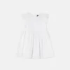 Rochie din poplin de bumbac brodată pentru copii Rochie din poplin de bumbac brodată pentru copii