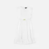 Rochie din poplin de bumbac brodată pentru copii Rochie din poplin de bumbac brodată pentru copii