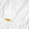 Rochie din poplin de bumbac brodată pentru copii Rochie din poplin de bumbac brodată pentru copii