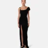 Rochie drapată din catifea Rochie drapată din catifea