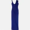 Rochie drapată din crep satinat Envers Rochie drapată din crep satinat Envers