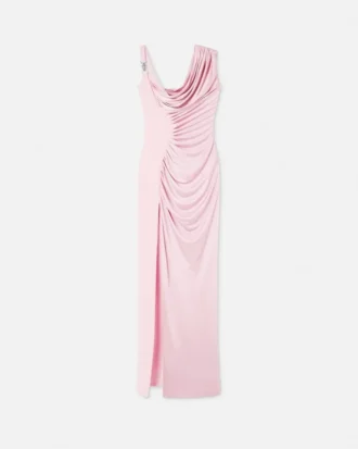 Rochie drapată din crep satinat Envers