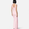 Rochie drapată din crep satinat Envers Rochie drapată din crep satinat Envers