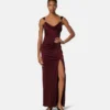 Rochie drapată din jersey de viscoză Rochie drapată din jersey de viscoză