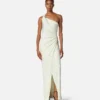 Rochie drapată din jersey de viscoză Rochie drapată din jersey de viscoză