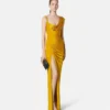 Rochie drapată din jersey de viscoză Rochie drapată din jersey de viscoză