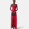 Rochie drapată din jersey de viscoză Rochie drapată din jersey de viscoză