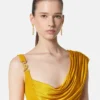 Rochie drapată din jersey de viscoză Rochie drapată din jersey de viscoză