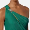 Rochie drapată din jersey de viscoză Rochie drapată din jersey de viscoză