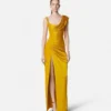 Rochie drapată din jersey de viscoză Rochie drapată din jersey de viscoză