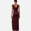 Rochie drapată din jersey de viscoză Rochie drapată din jersey de viscoză