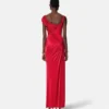 Rochie drapată din jersey de viscoză Rochie drapată din jersey de viscoză
