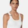 Rochie drapată din tricot cu nervuri și ac de siguranță Rochie drapată din tricot cu nervuri și ac de siguranță