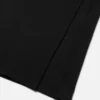 Rochie drapată din tricot cu nervuri și ac de siguranță Rochie drapată din tricot cu nervuri și ac de siguranță