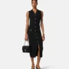 Rochie maxi din tricot de lână și cașmir Rochie maxi din tricot de lână și cașmir