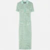Rochie maxi polo din tricot croșetat Rochie maxi polo din tricot croșetat