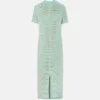 Rochie maxi polo din tricot croșetat Rochie maxi polo din tricot croșetat